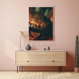 Epic Chiaroscuro Gothic Strategy Artistic Poster PosterGoat