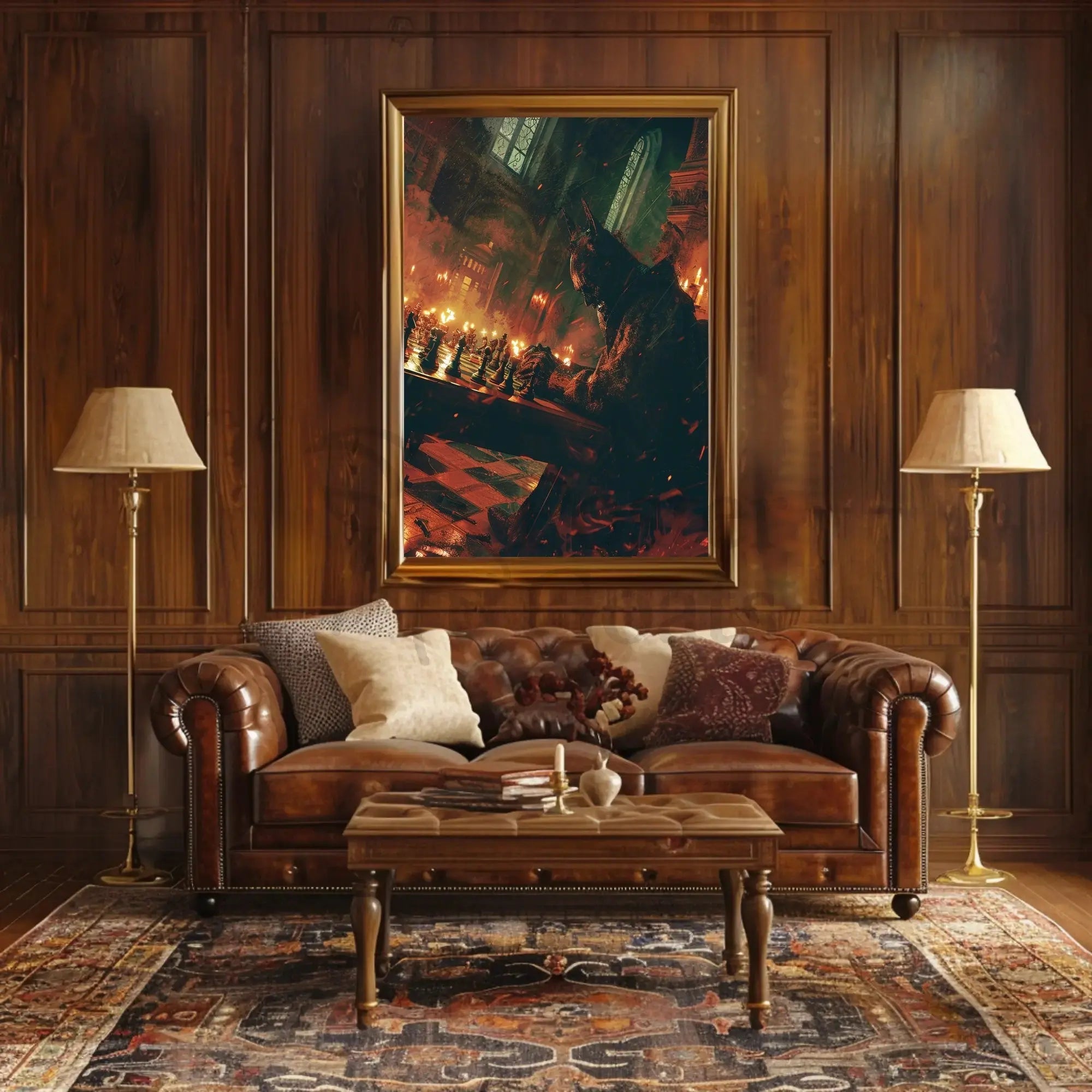 Epic Chiaroscuro Gothic Strategy Artistic Poster PosterGoat