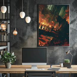 Epic Chiaroscuro Gothic Strategy Artistic Poster PosterGoat