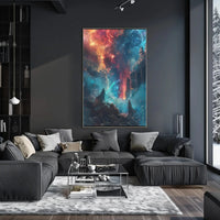 Epic Cosmic Duel: Futuristic Sci-Fi Poster PosterGoat
