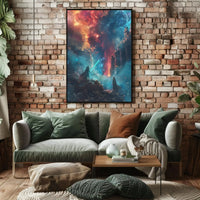 Epic Cosmic Duel: Futuristic Sci-Fi Poster PosterGoat
