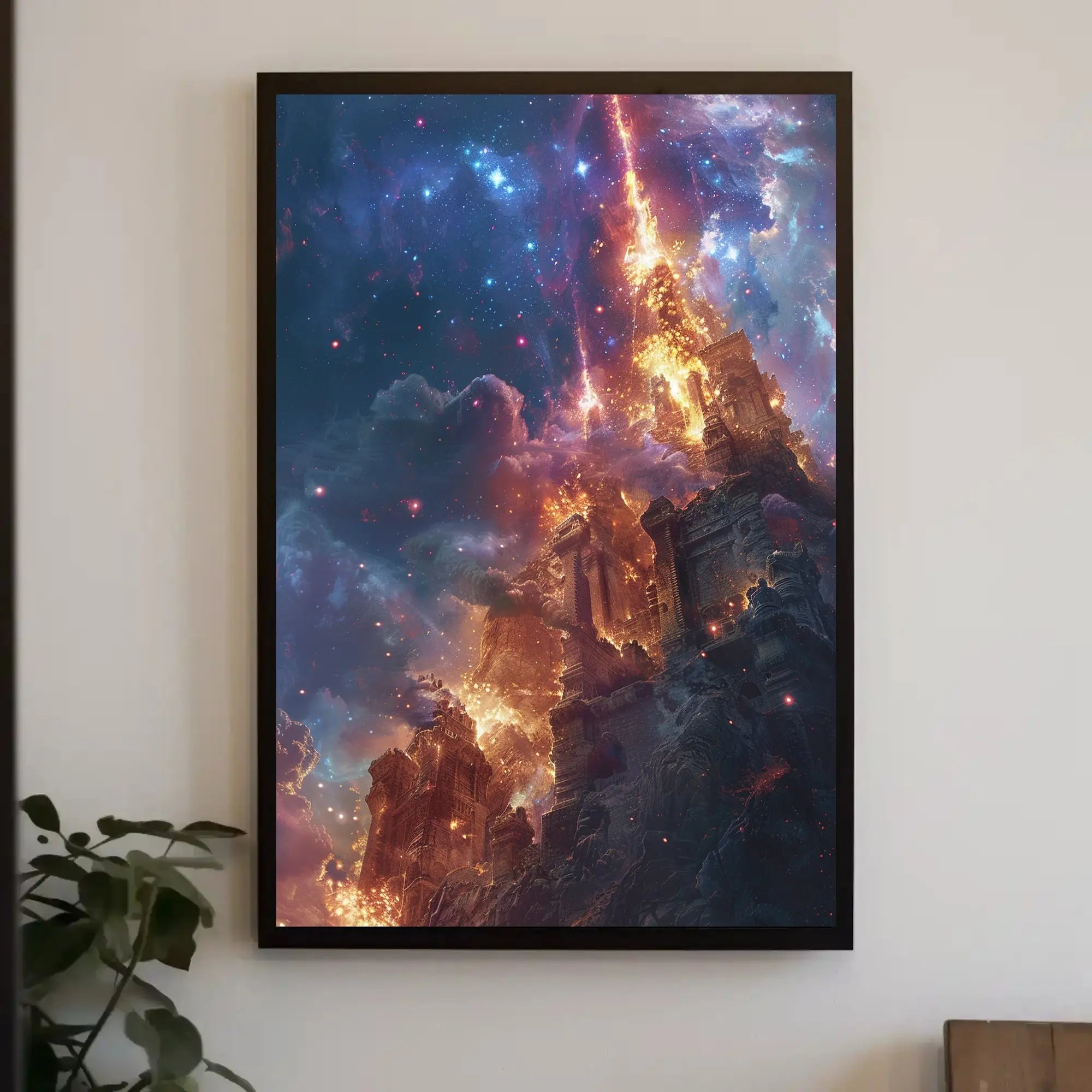 Epic Cosmic Event in Mystical World Futuristic Sci-Fi Poster PosterGoat