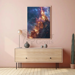 Epic Cosmic Event in Mystical World Futuristic Sci-Fi Poster PosterGoat