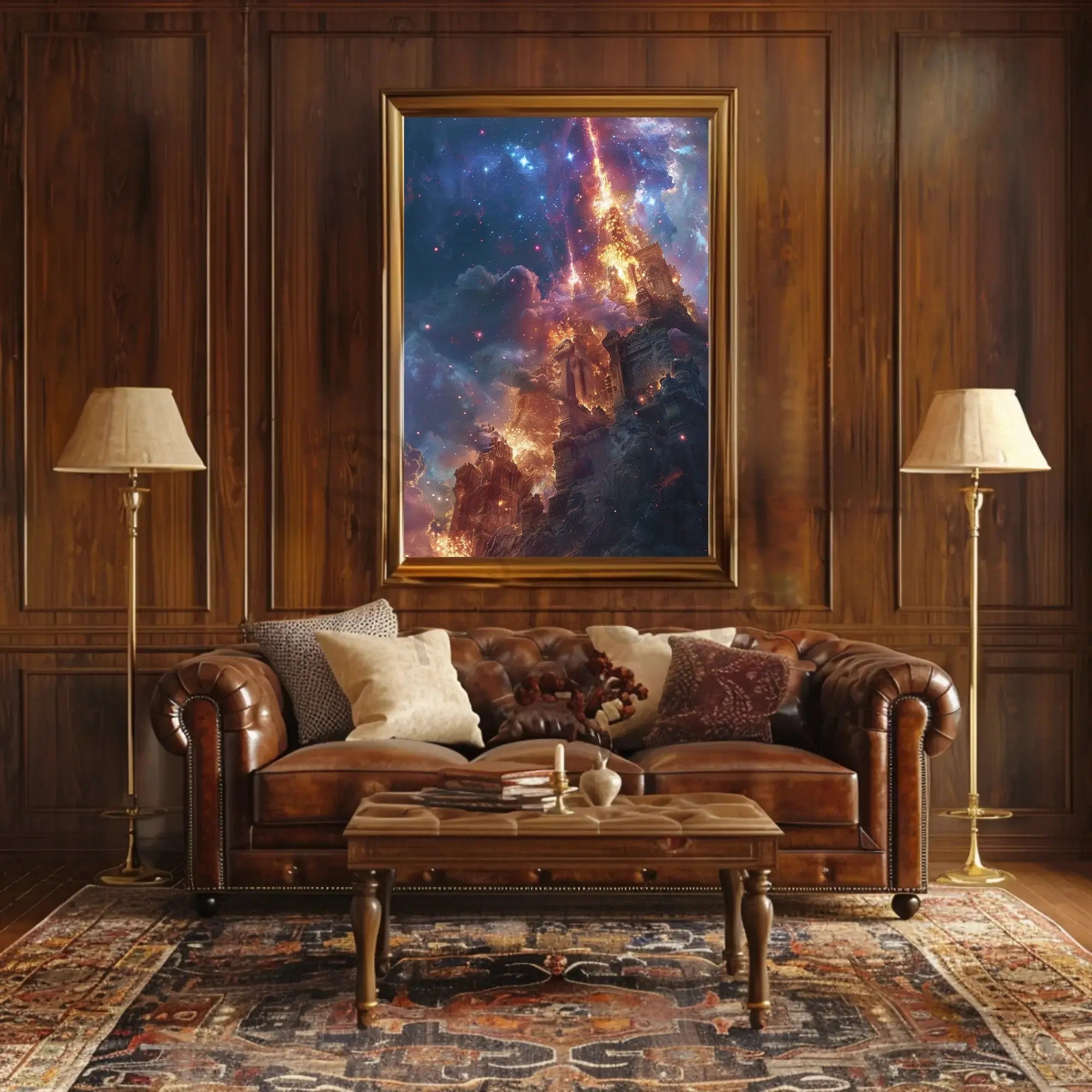 Epic Cosmic Event in Mystical World Futuristic Sci-Fi Poster PosterGoat