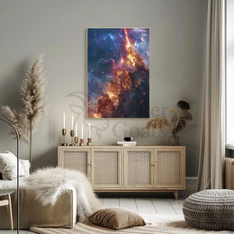 Epic Cosmic Event in Mystical World Futuristic Sci-Fi Poster PosterGoat