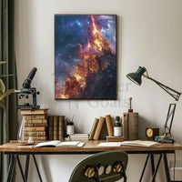 Epic Cosmic Event in Mystical World Futuristic Sci-Fi Poster PosterGoat