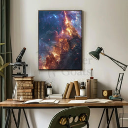Epic Cosmic Event in Mystical World Futuristic Sci-Fi Poster PosterGoat
