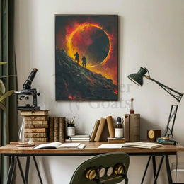 Epic Fantasy Warriors Ascending Adventure Artistic Poster PosterGoat