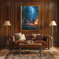 Epic Magical Duel Fantasy Poster PosterGoat