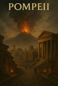 Eruption of Mount Vesuvius Historical Heritage Poster PosterGoat