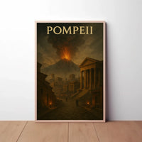 Eruption of Mount Vesuvius Historical Heritage Poster PosterGoat