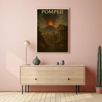 Eruption of Mount Vesuvius Historical Heritage Poster PosterGoat