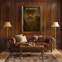Eruption of Mount Vesuvius Historical Heritage Poster PosterGoat