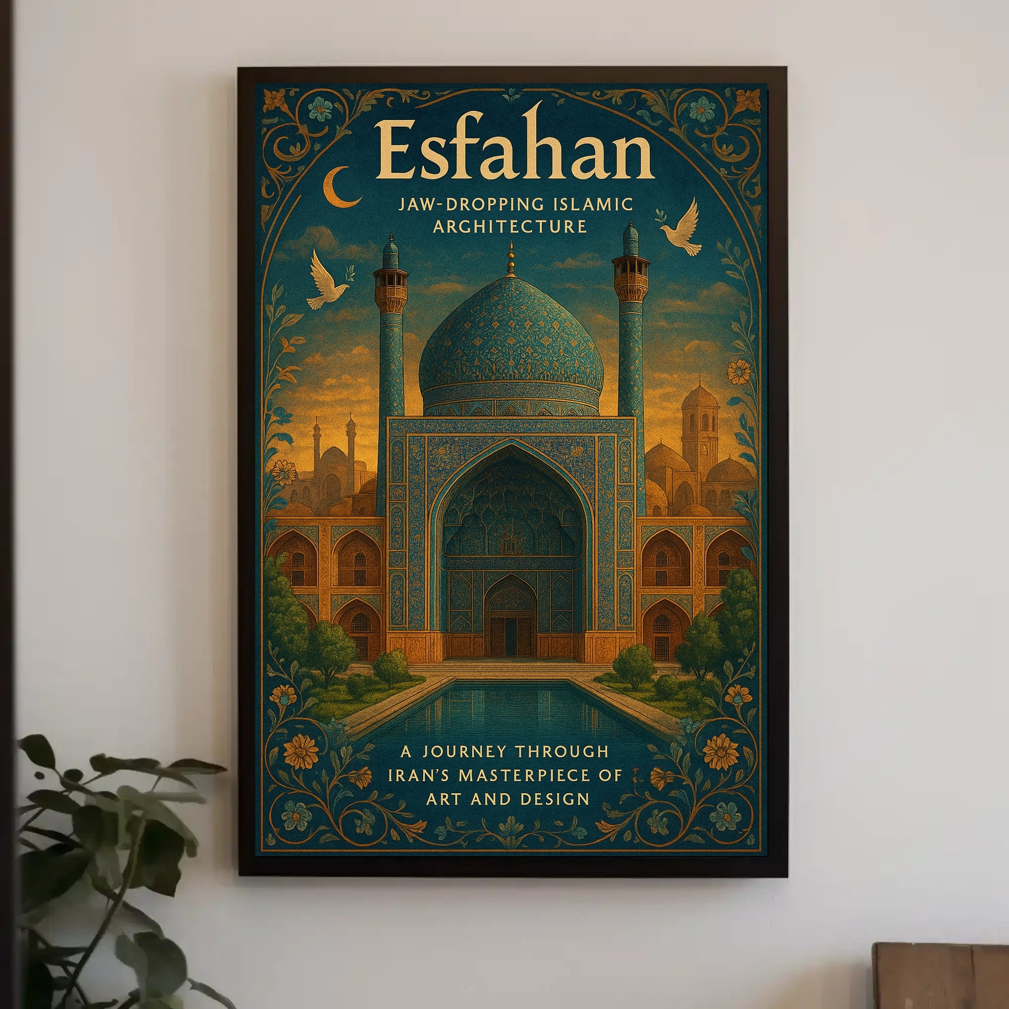 Esfahan Islamic Architecture Wall Art Print PosterGoat