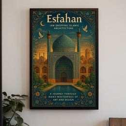 Esfahan Islamic Architecture Wall Art Print PosterGoat