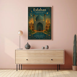 Esfahan Islamic Architecture Wall Art Print PosterGoat