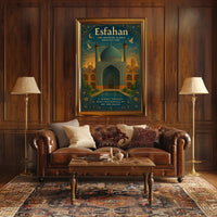 Esfahan Islamic Architecture Wall Art Print PosterGoat