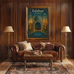 Esfahan Islamic Architecture Wall Art Print PosterGoat
