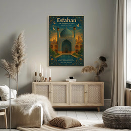 Esfahan Islamic Architecture Wall Art Print PosterGoat