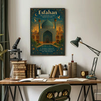 Esfahan Islamic Architecture Wall Art Print PosterGoat