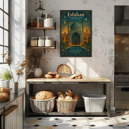 Esfahan Islamic Architecture Wall Art Print PosterGoat