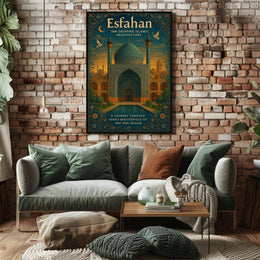 Esfahan Islamic Architecture Wall Art Print PosterGoat