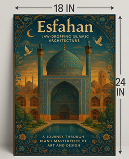 Esfahan Islamic Architecture Wall Art Print PosterGoat