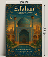 Esfahan Islamic Architecture Wall Art Print PosterGoat