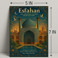 Esfahan Islamic Architecture Wall Art Print PosterGoat