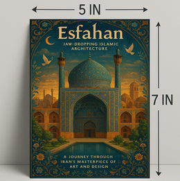 Esfahan Islamic Architecture Wall Art Print PosterGoat