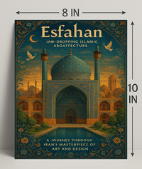 Esfahan Islamic Architecture Wall Art Print PosterGoat