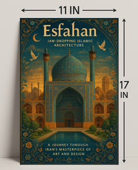 Esfahan Islamic Architecture Wall Art Print PosterGoat