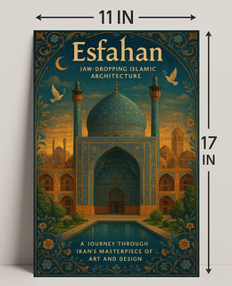 Esfahan Islamic Architecture Wall Art Print PosterGoat