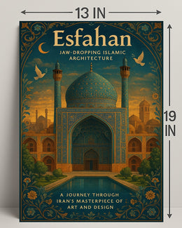 Esfahan Islamic Architecture Wall Art Print PosterGoat