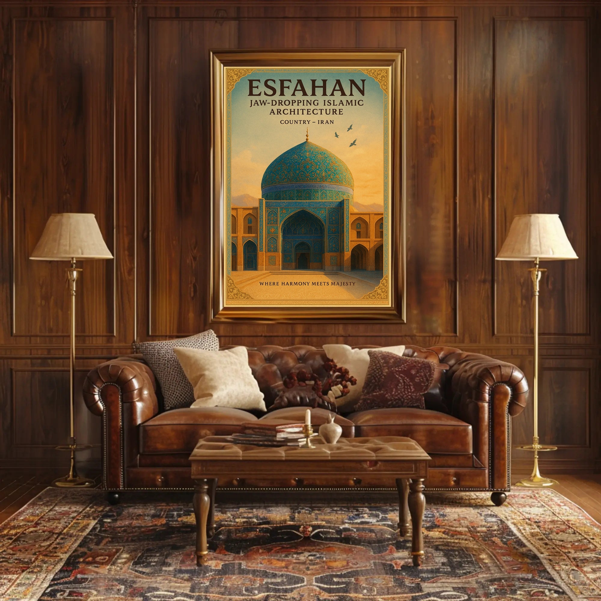 Esfahan Jaw-Dropping Islamic Poster PosterGoat