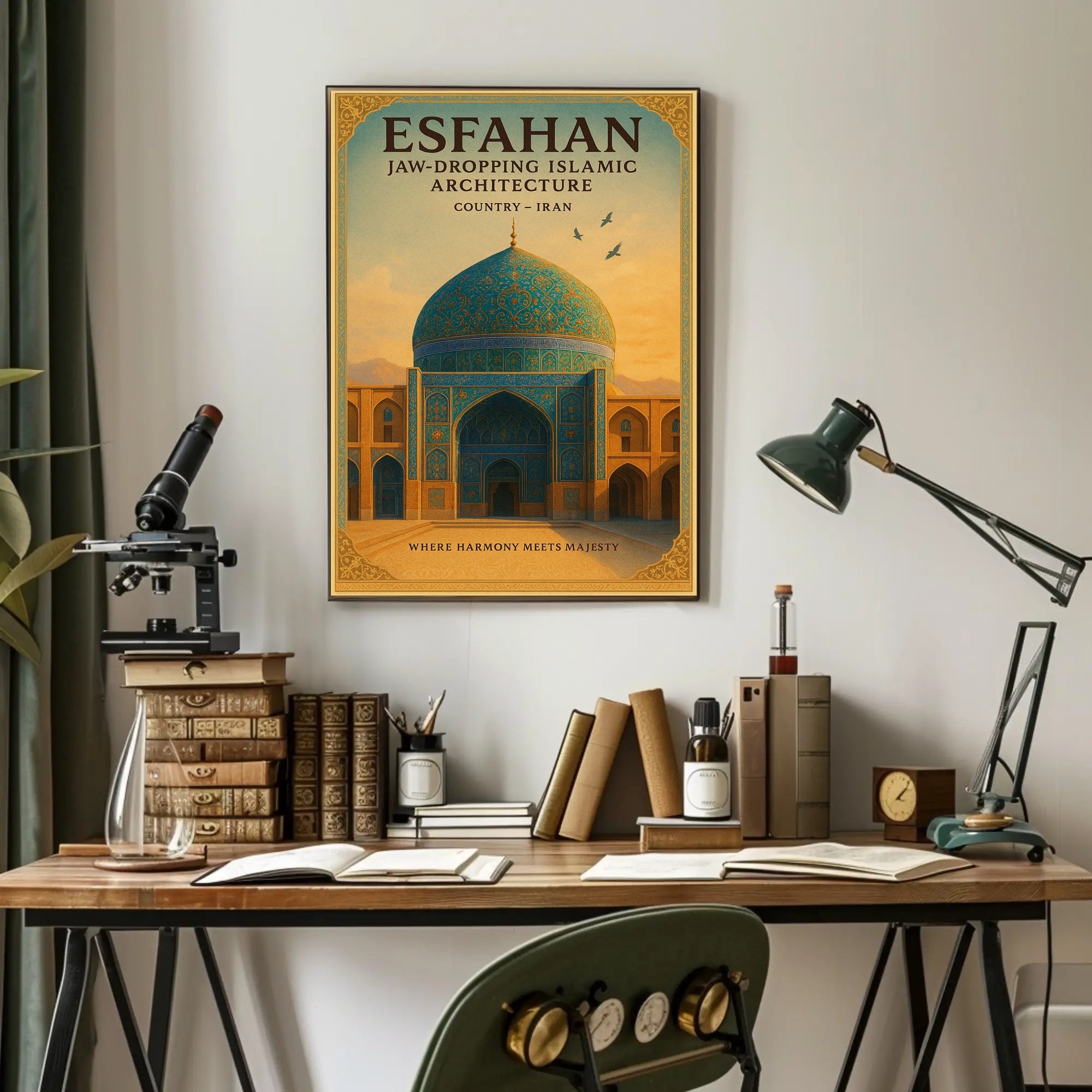 Esfahan Jaw-Dropping Islamic Poster PosterGoat