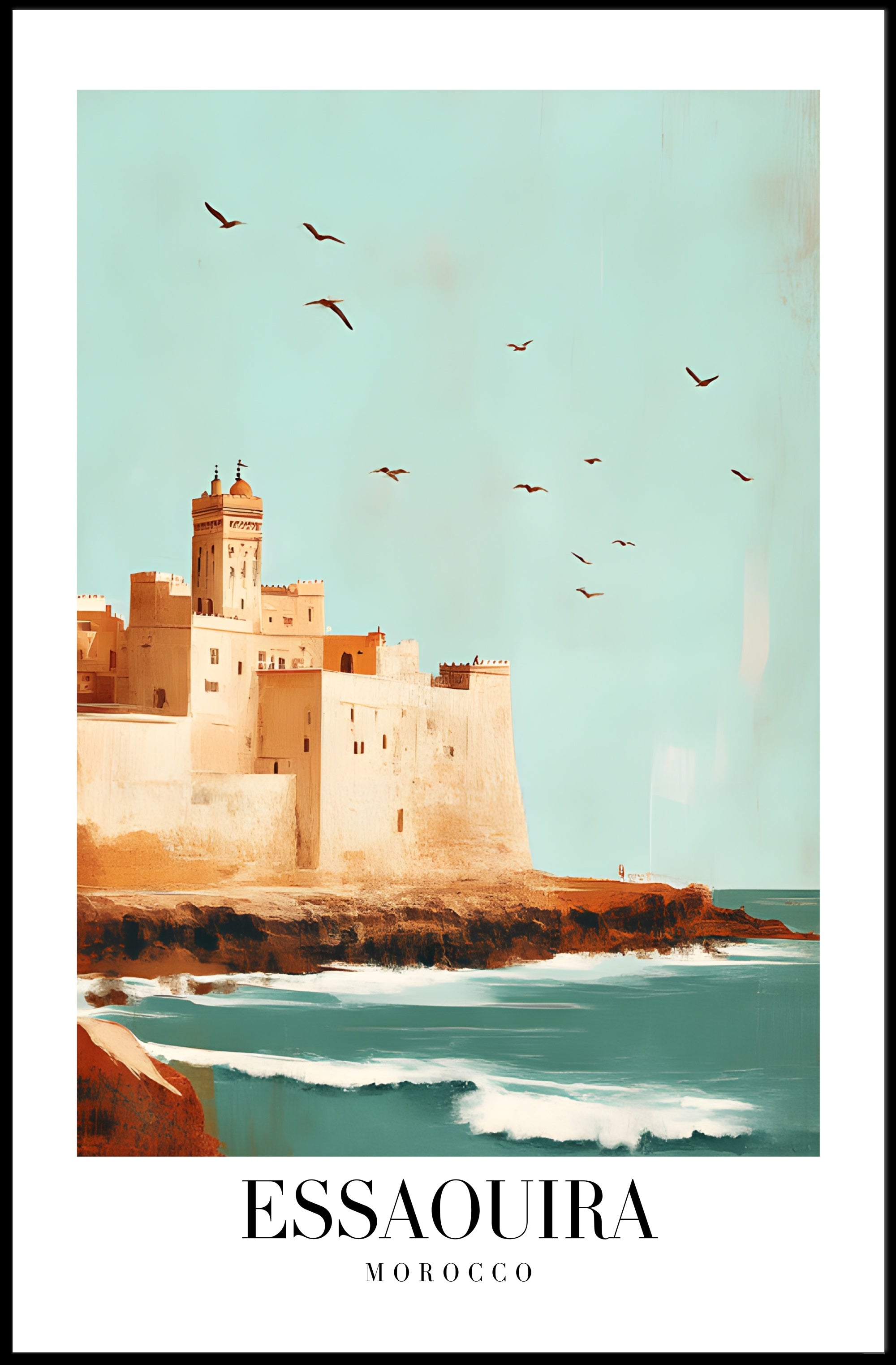 Essaouira Vintage Travel Poster PosterGoat