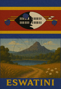 Eswatini Scenic Adventure Vintage Travel Poster PosterGoat