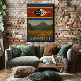 Eswatini Scenic Adventure Vintage Travel Poster PosterGoat
