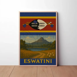 Eswatini Scenic Adventure Vintage Travel Poster PosterGoat