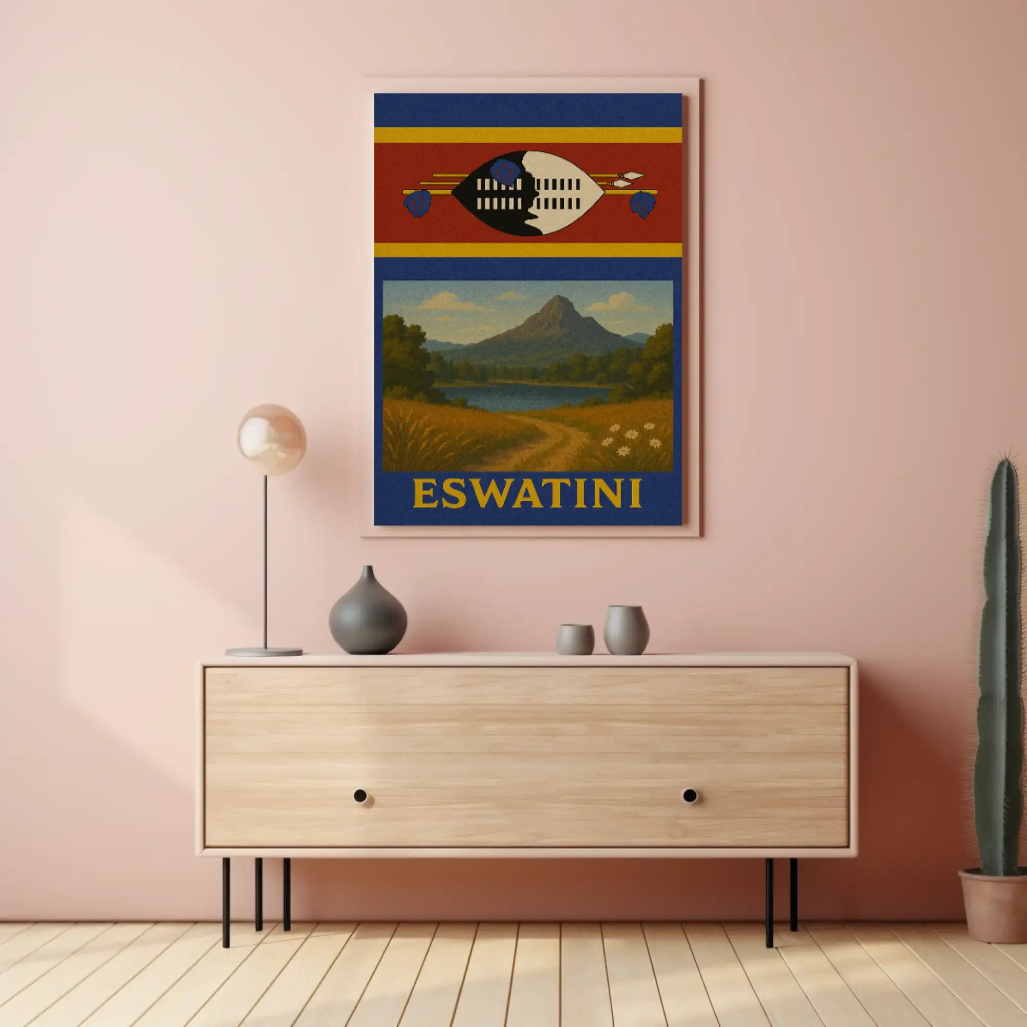 Eswatini Scenic Adventure Vintage Travel Poster PosterGoat