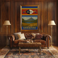 Eswatini Scenic Adventure Vintage Travel Poster PosterGoat