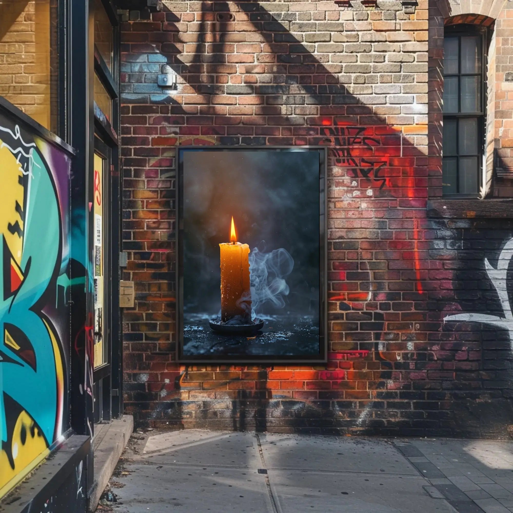 Eternal Glow Candle Art: Abstract, Artistic, or Pop Culture Poster PosterGoat