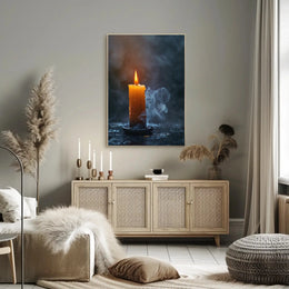 Eternal Glow Candle Art: Abstract, Artistic, or Pop Culture Poster PosterGoat