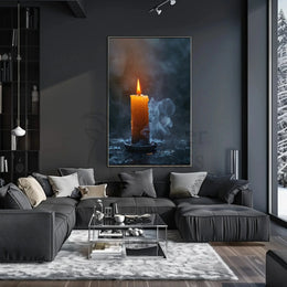 Eternal Glow Candle Art: Abstract, Artistic, or Pop Culture Poster PosterGoat