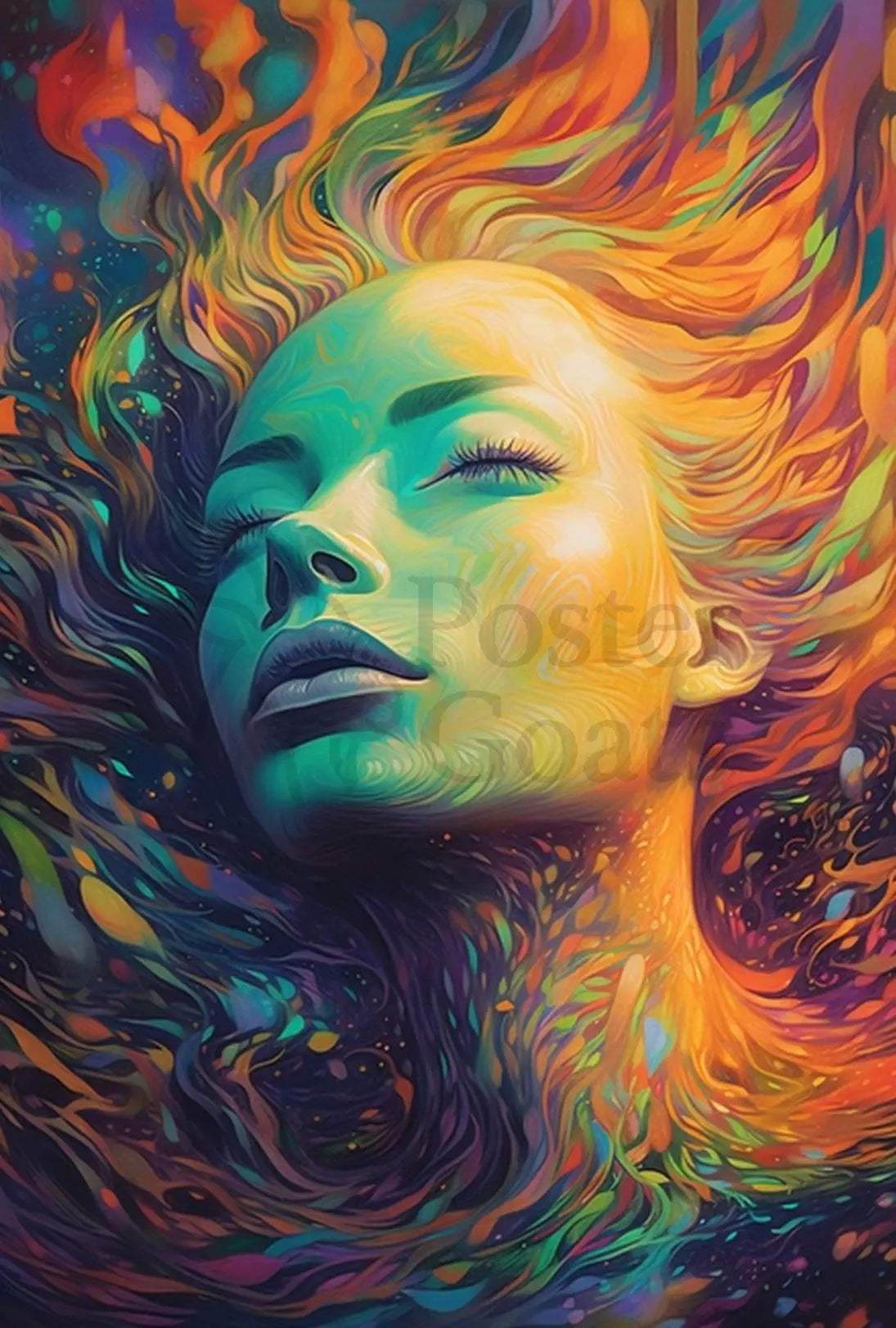 Ethereal Abstract Art Poster with Surreal Dreamlike Imagery PosterGoat