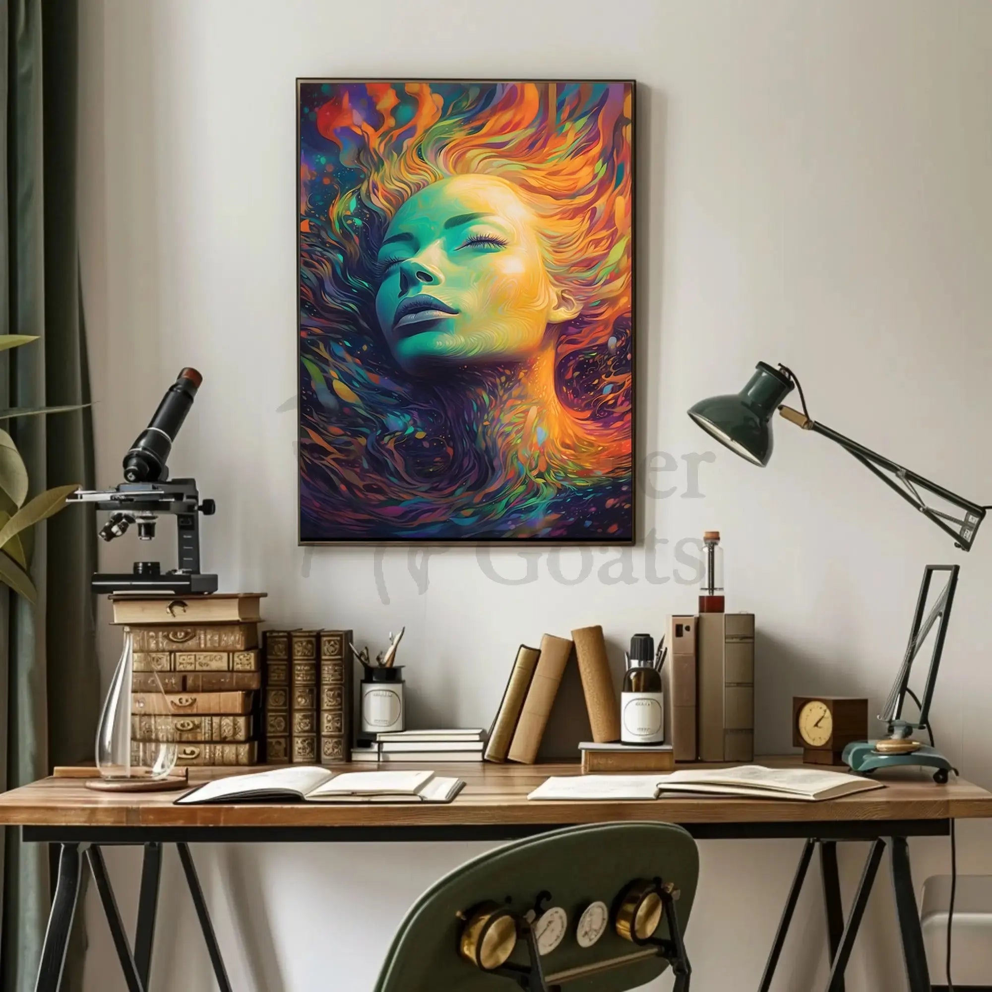 Ethereal Abstract Art Poster with Surreal Dreamlike Imagery PosterGoat