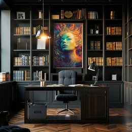 Ethereal Abstract Art Poster with Surreal Dreamlike Imagery PosterGoat