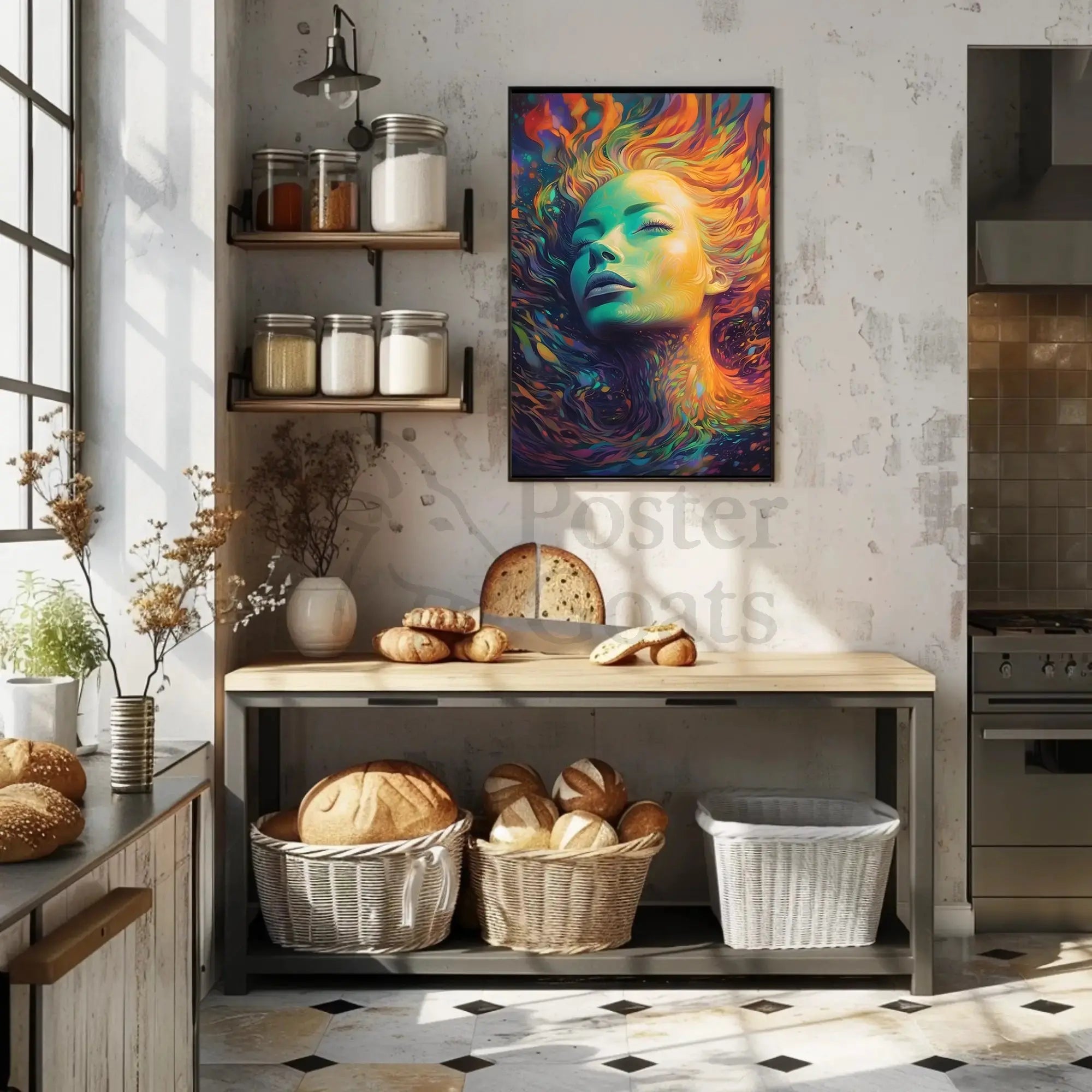 Ethereal Abstract Art Poster with Surreal Dreamlike Imagery PosterGoat