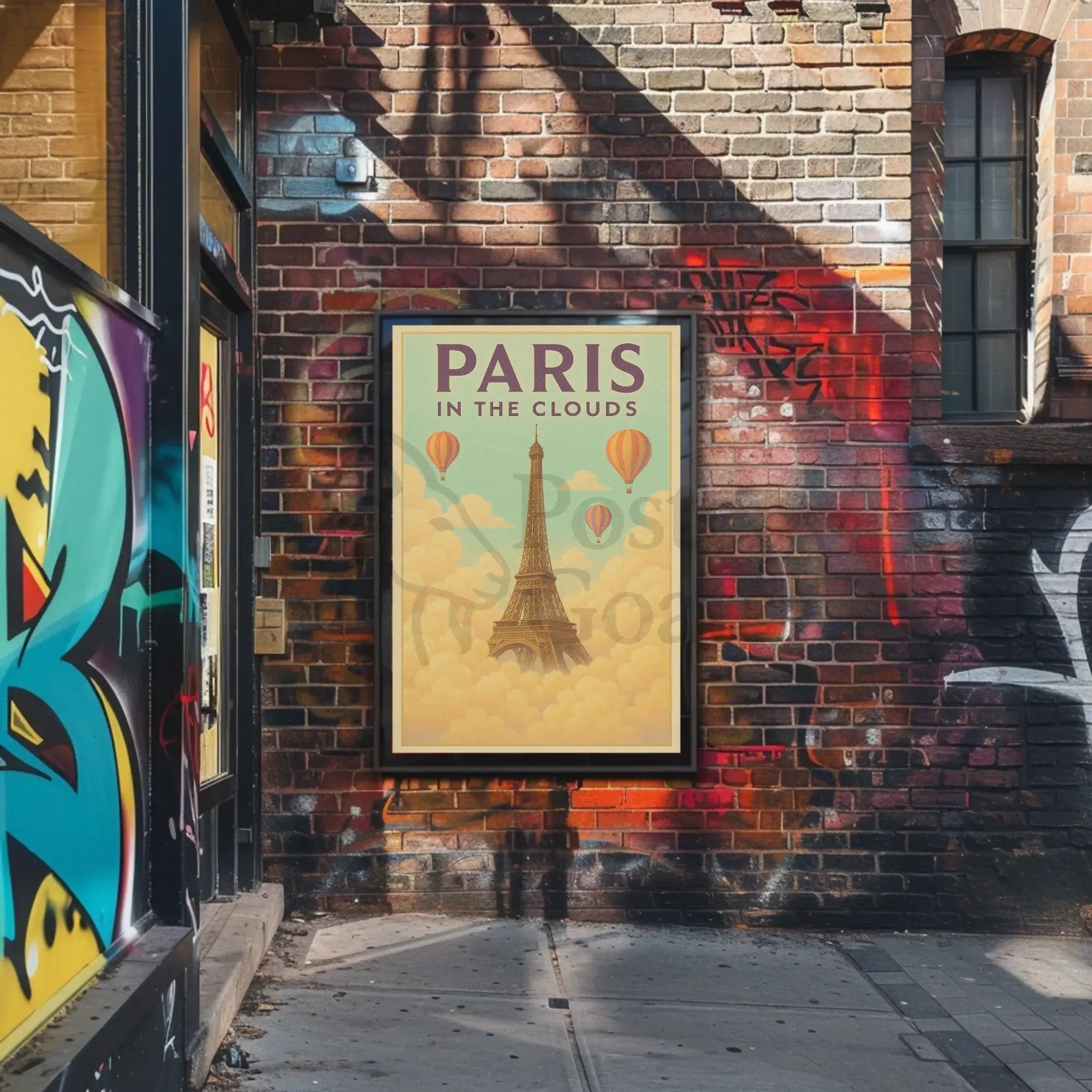 Ethereal Eiffel Dreamscape Paris Travel Poster PosterGoat